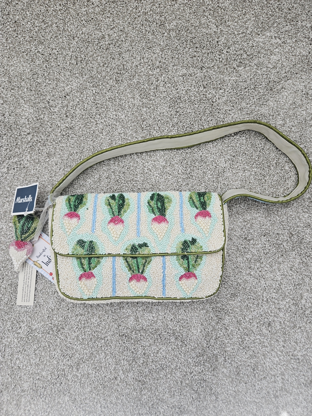Marshalls Radish Beaded Bag
